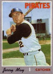 1970 Topps Baseball Cards      423     Jerry May